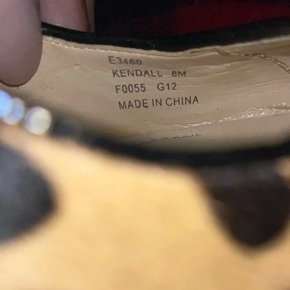 Calvin Klein ‘Kendall’ Faux Fir Leopard Heels, SZ 8M